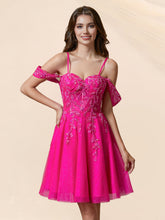 Robes de rentrée bustier, épaules dénudées, en tulle, avec perles #HC2506037