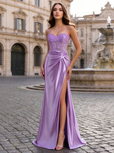 Robe de soirée et de cérémonie sirène perlée, corsage corset à fines bretelles #FE015