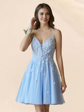 Robe de bal courte à broderies de sequins, tulle pailleté, coupe trapèze, robe de rentrée #HC2604021