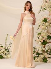 Open Back Mermaid Chiffon Bridesmaid Dresses With Scarf #BM2605015